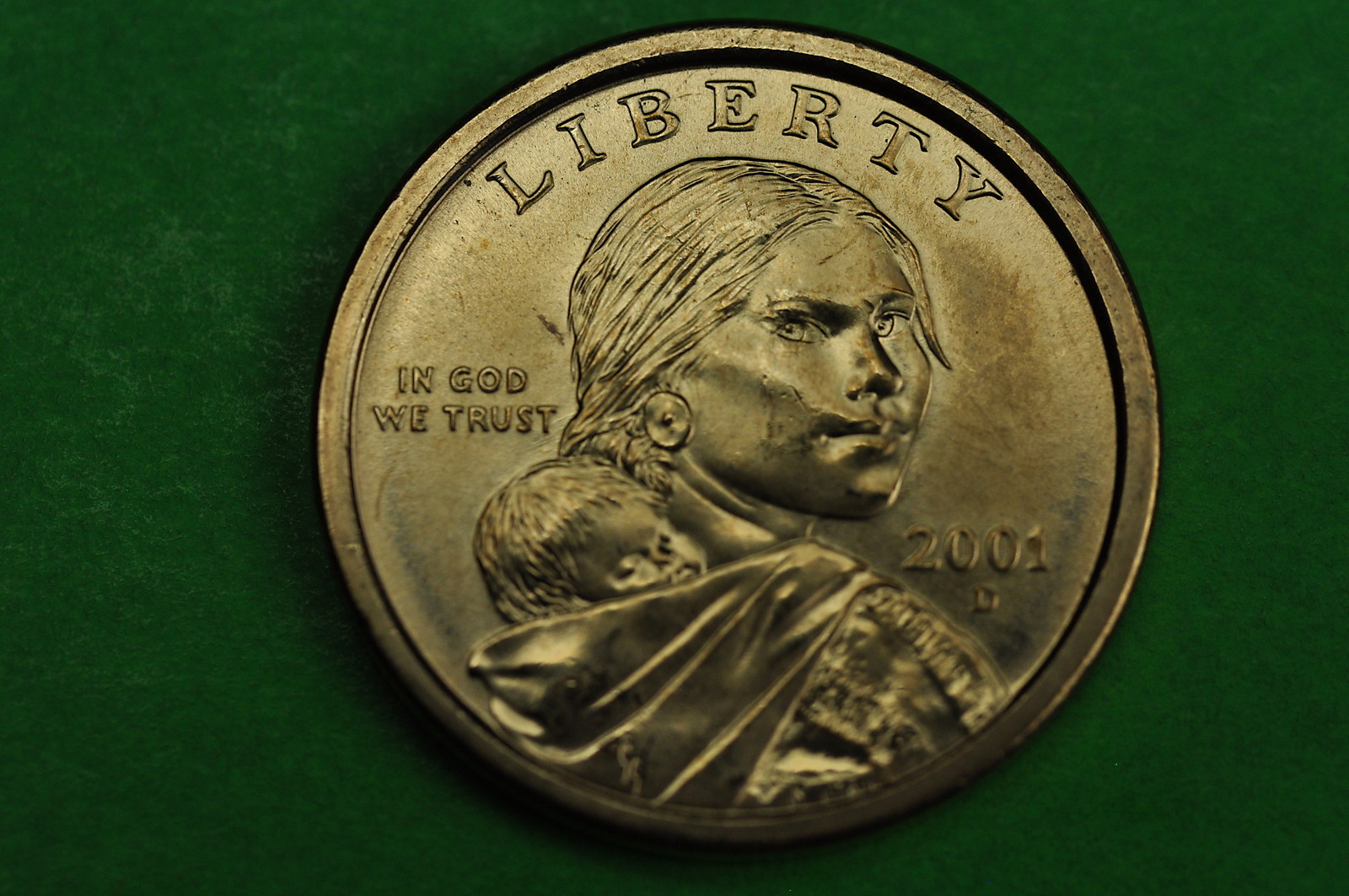 2001-D BU Mint State (Sacagawea) US One Dollar Coin