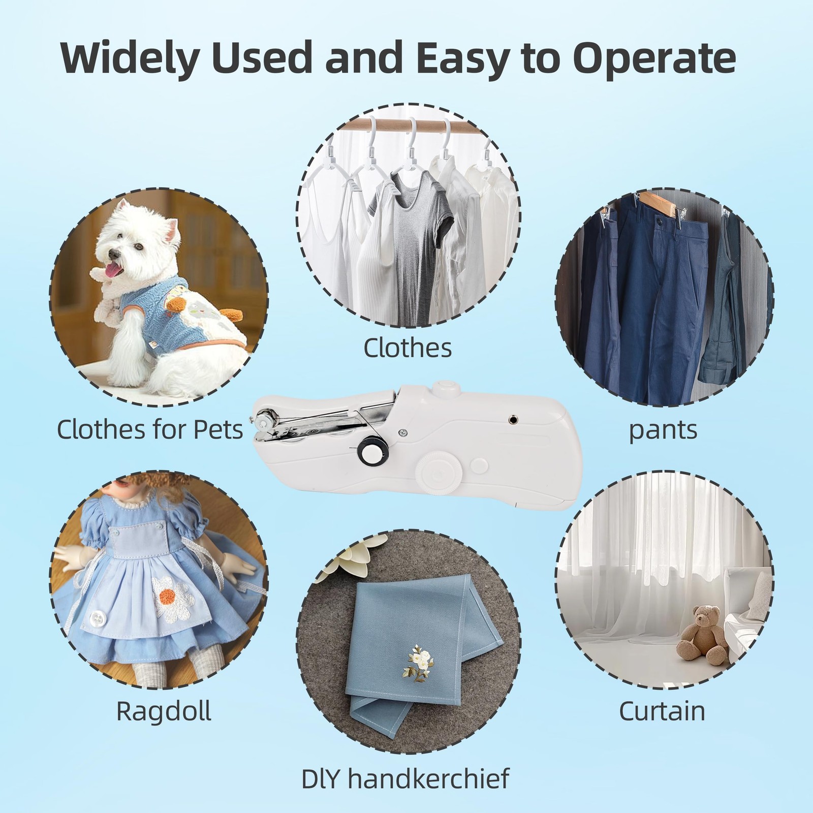 Handheld Sewing Machine,Electric Switch,Two Speed Modes，Easy to Operate，Porta...