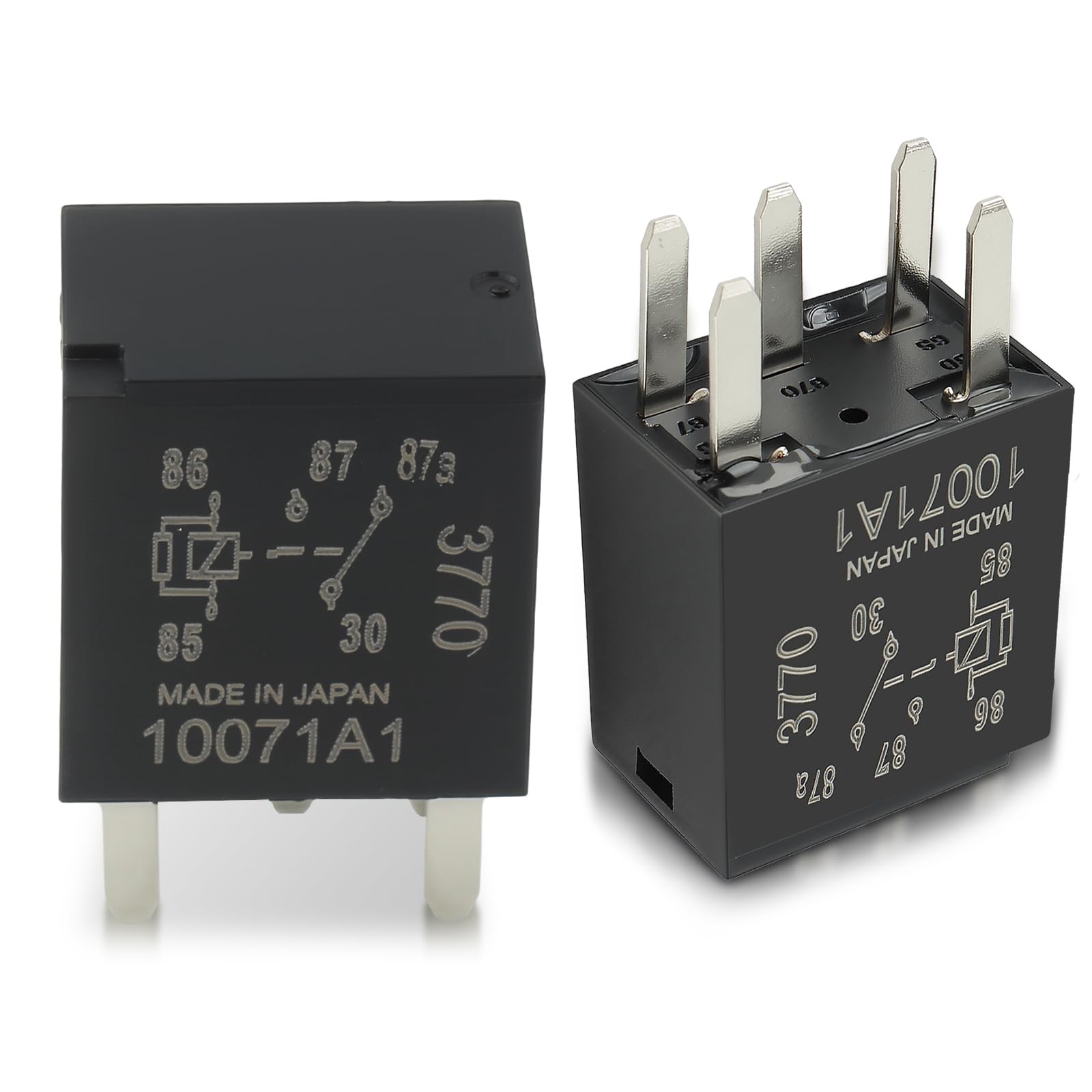 2PCS Power Relay G8V-RH-1C7T-R-DC12 Fuel Pump Relay Black Automotive Relay
