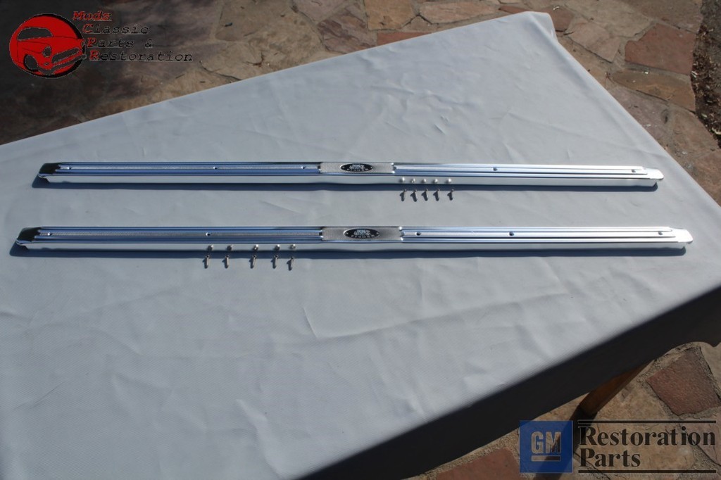 59-60 Impala El Camino Chevy GM Fullsize 2 Door Car Door Sill Step Scuff Plates