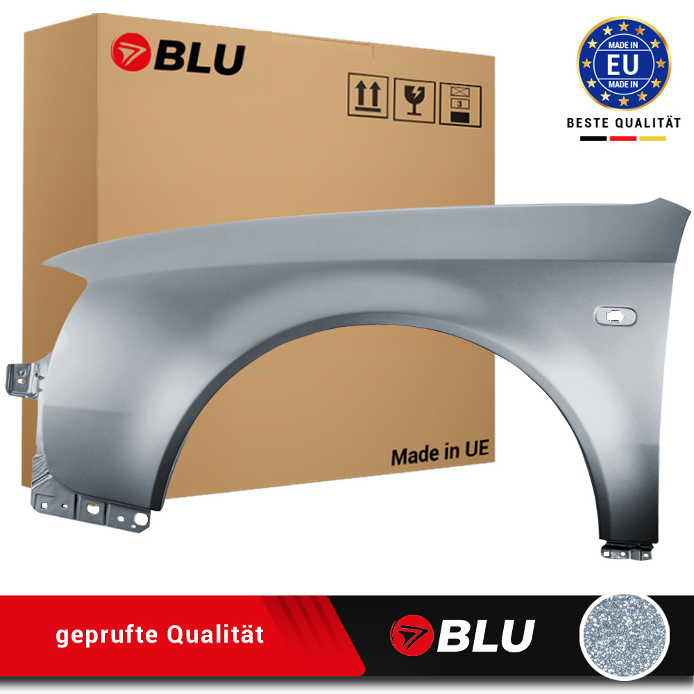 Fender For Audi A6 C5 LY7M Left Silver 1997-2001 Front Painted New