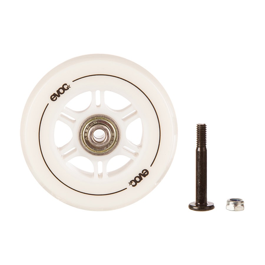 EVOC White Replacement Wheel for Roller Bags - 8.5cm Durable Cast Alloy