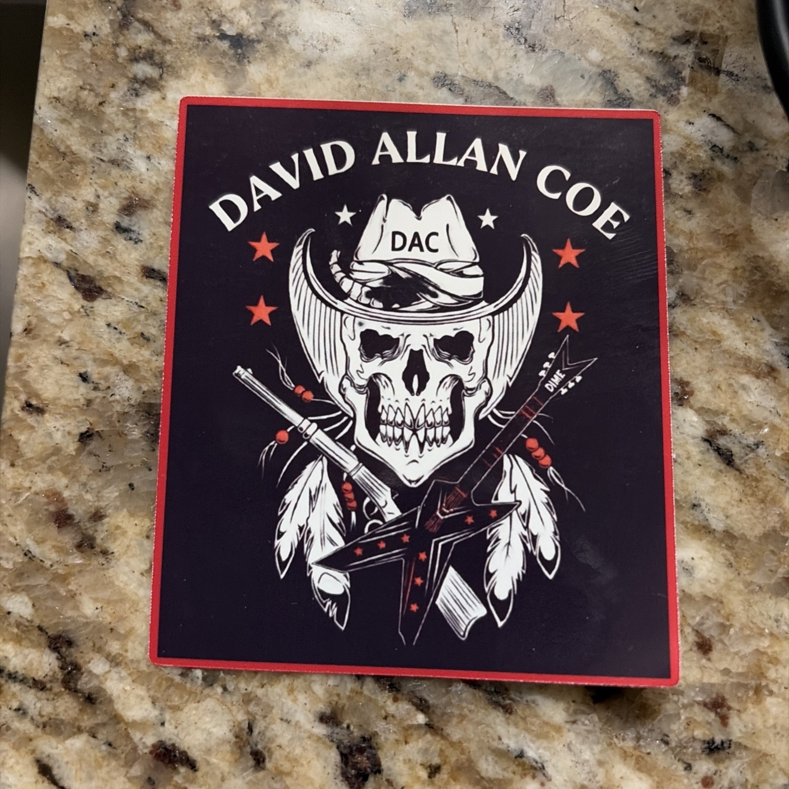 David Allan Coe DAC Custom Stickers Outlaw Country — CHOOSE FROM 12 DESIGNS