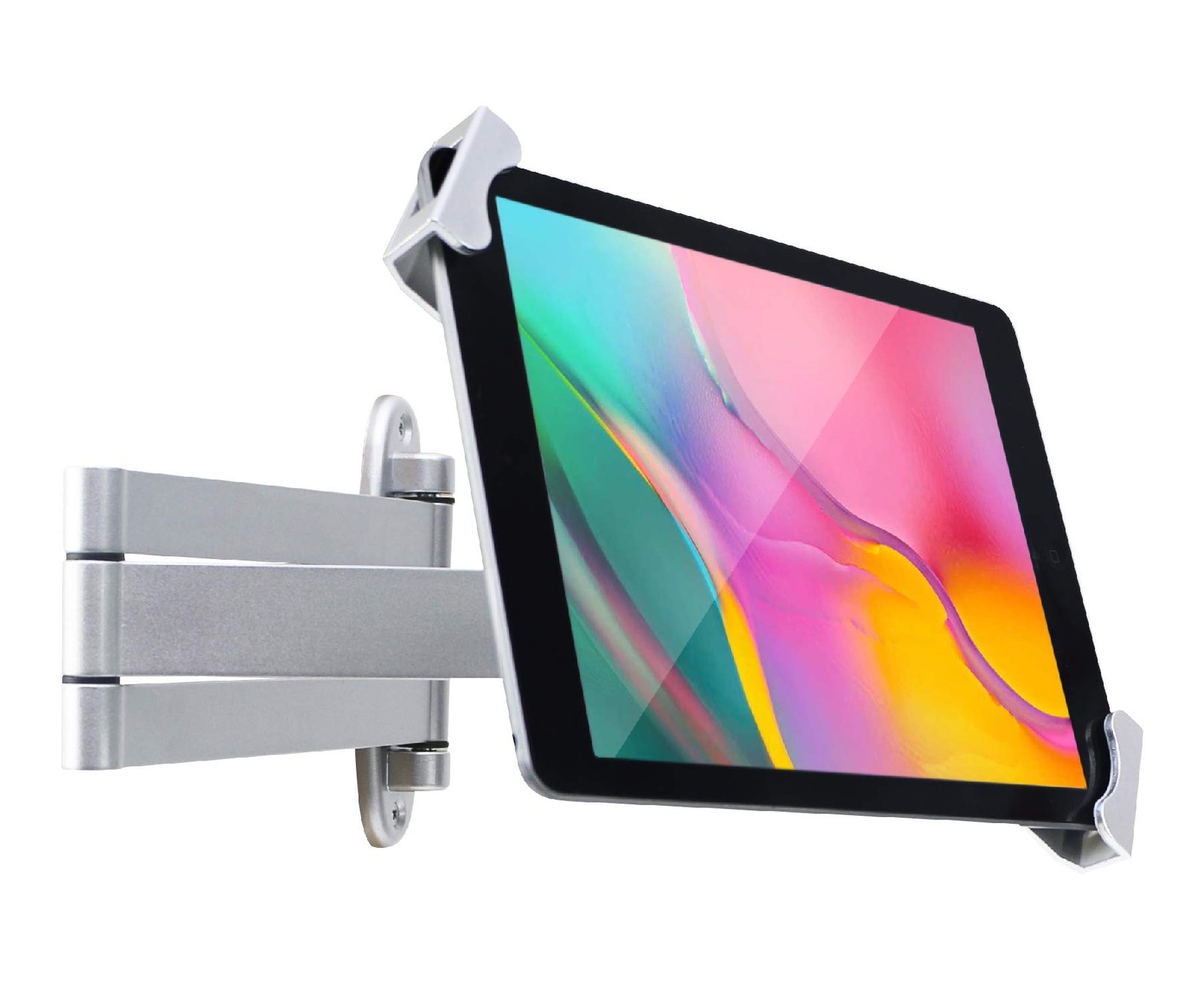 Tablet Wall Mount fold Holder for 7 to11 Tablet, with Lock | Extend Adjustabl...
