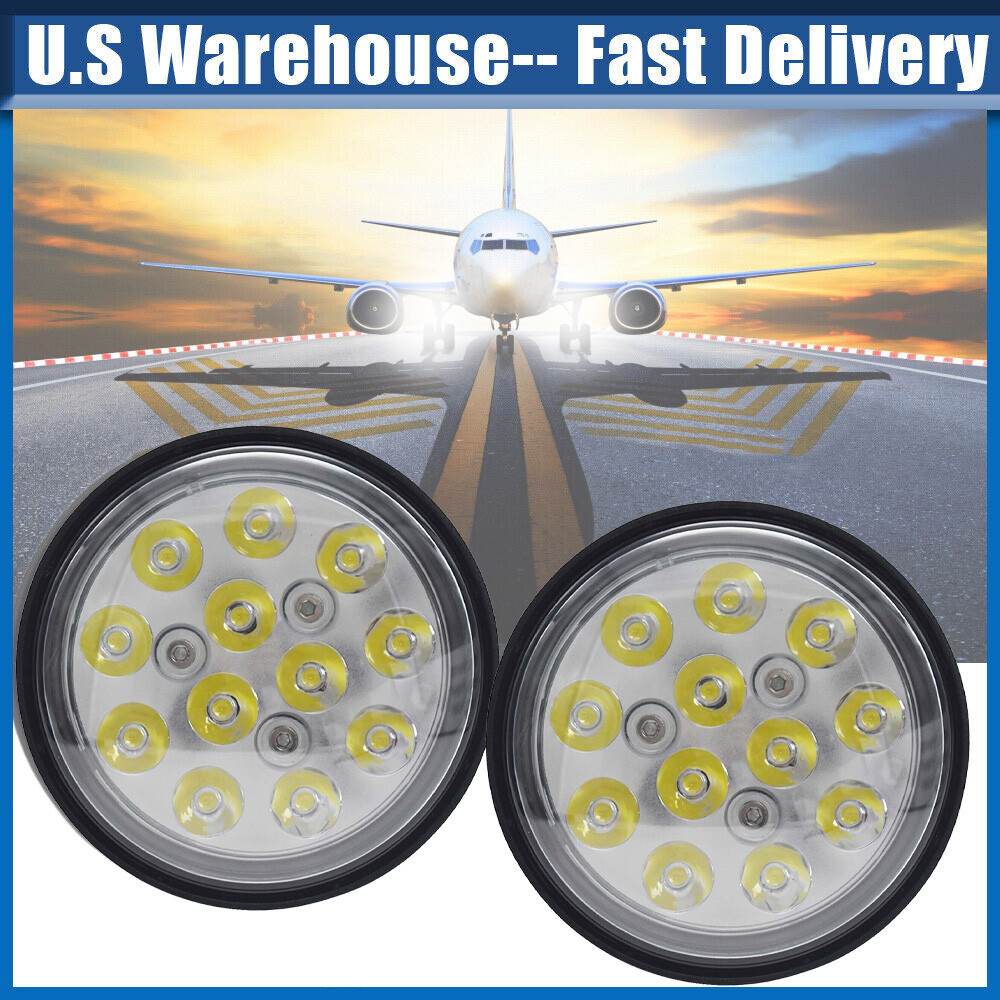 2×Super Bright for GE4509/4591 PAR36 LED Aircraft Airplane Landing TAXI Light