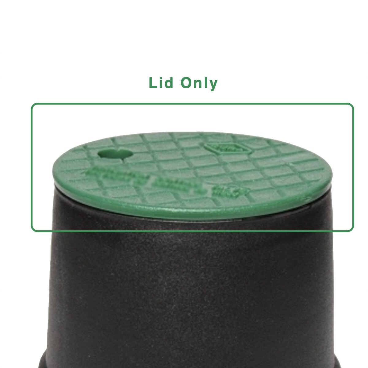 Dura Valve Box Lid, 6" Sewer Identification