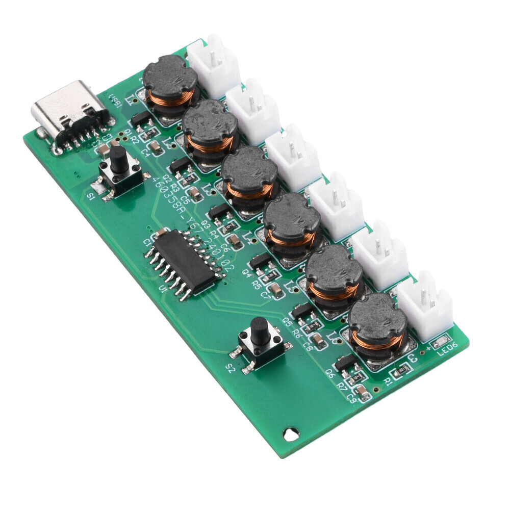 Type-C DC 5V DIY Ultrasonic Mist Maker 6 Channel Atomizing Module Humidifier