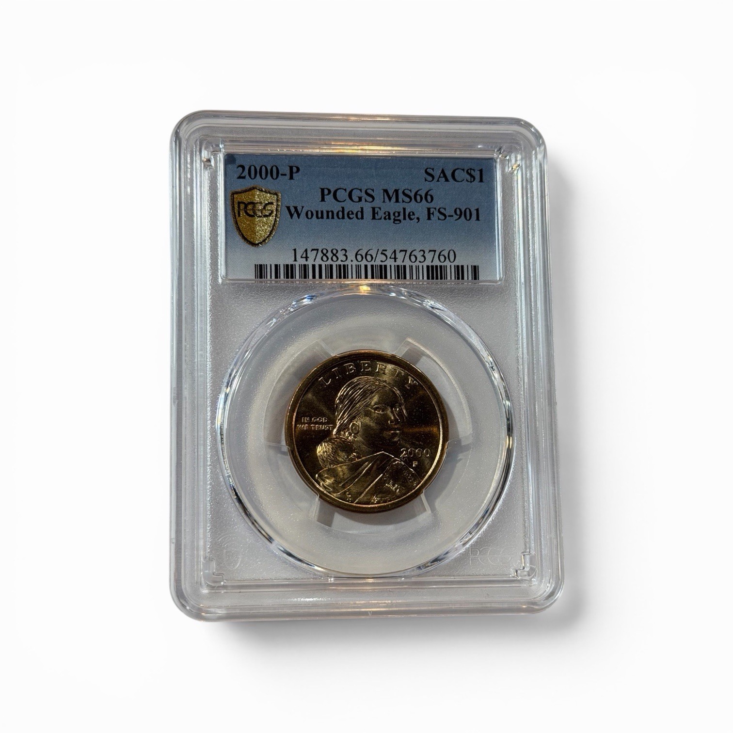 2000-P Wounded Eagle PCGS MS66 Error Coin, LOT #2, FREE SHIPPING