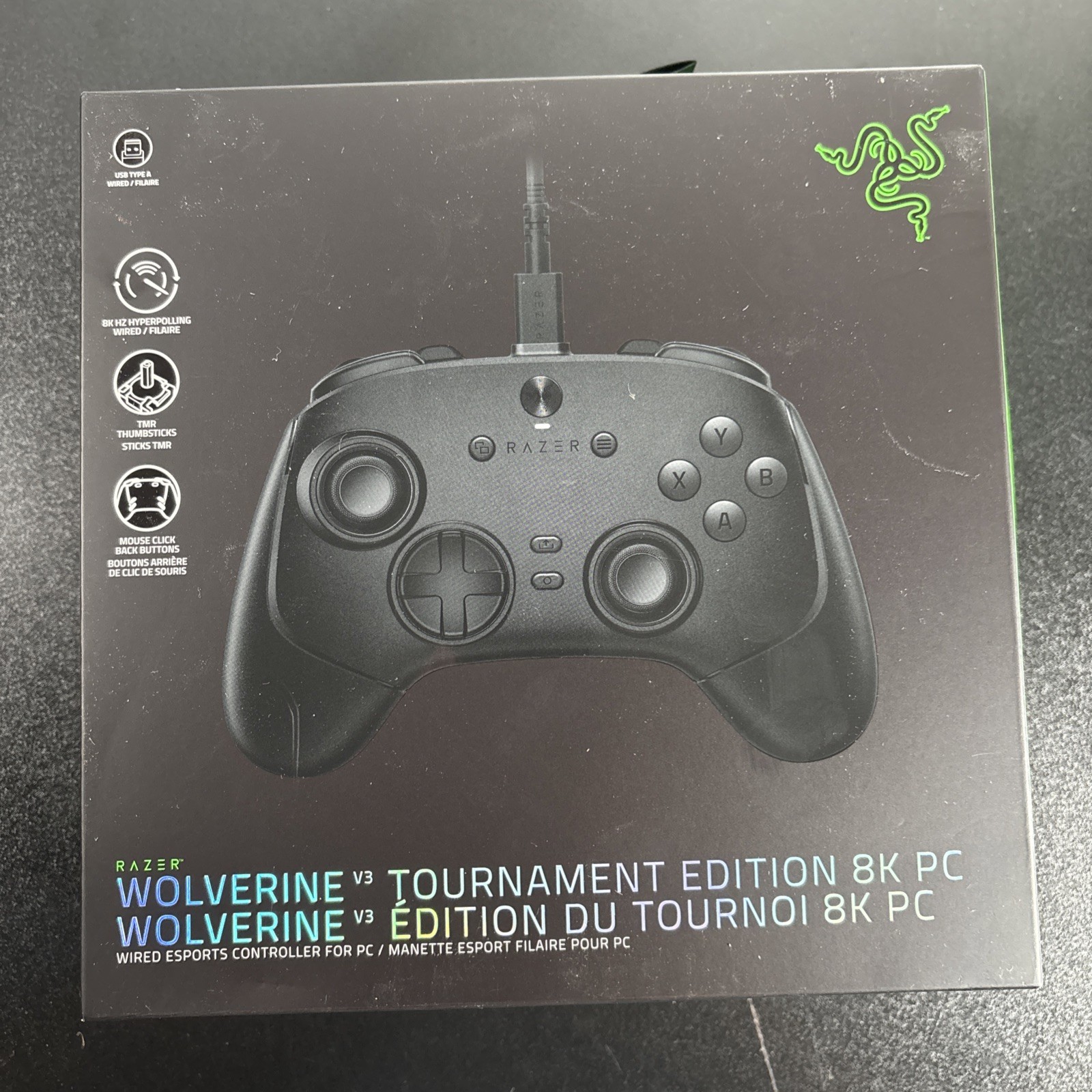 RAZER Wolverine V3 Tournament Edition 8K PC Wired Gaming Controller NEW SEALED