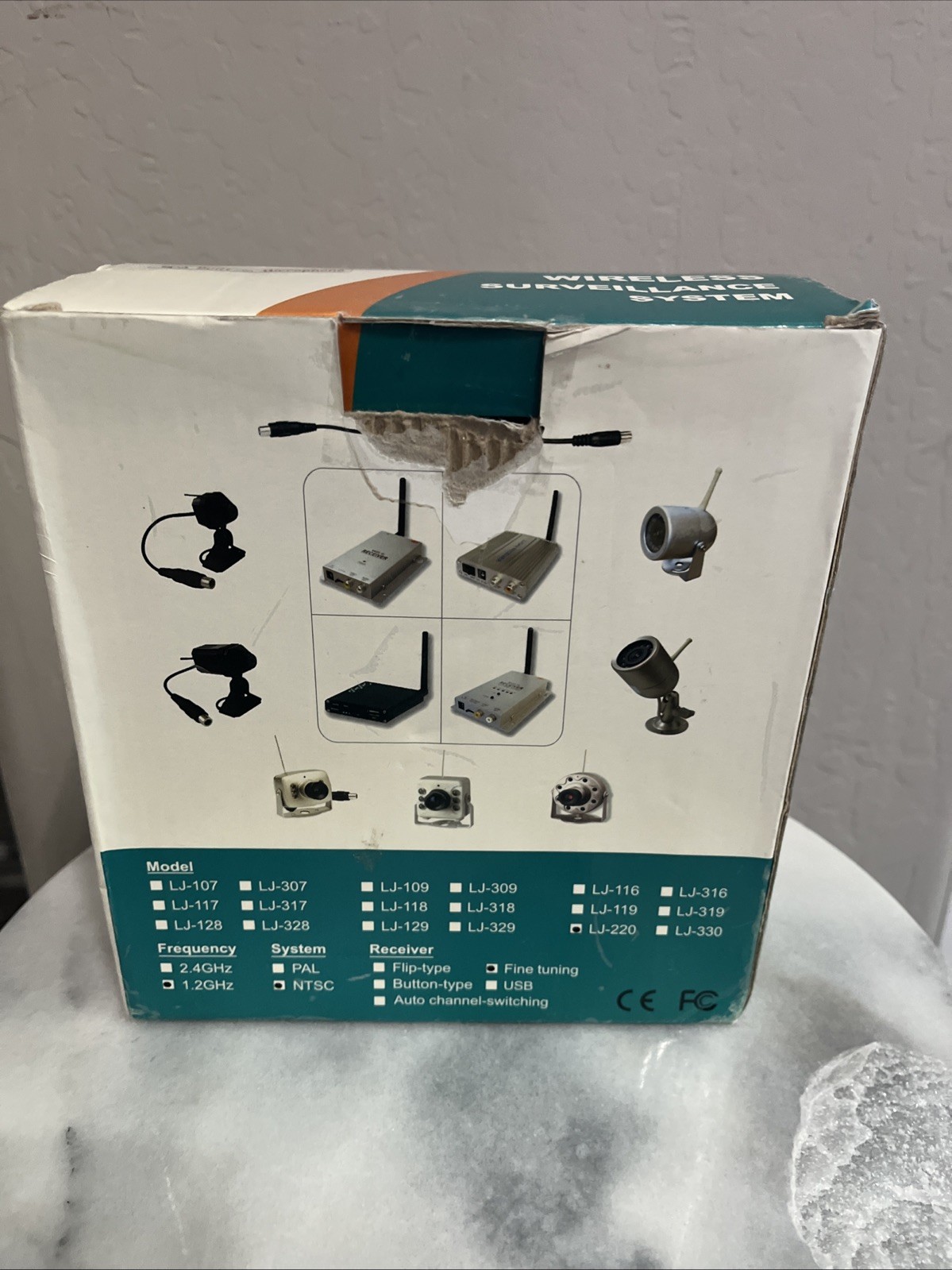 1.2 GHz Wireless Surveillance System- Built-in Microphone New