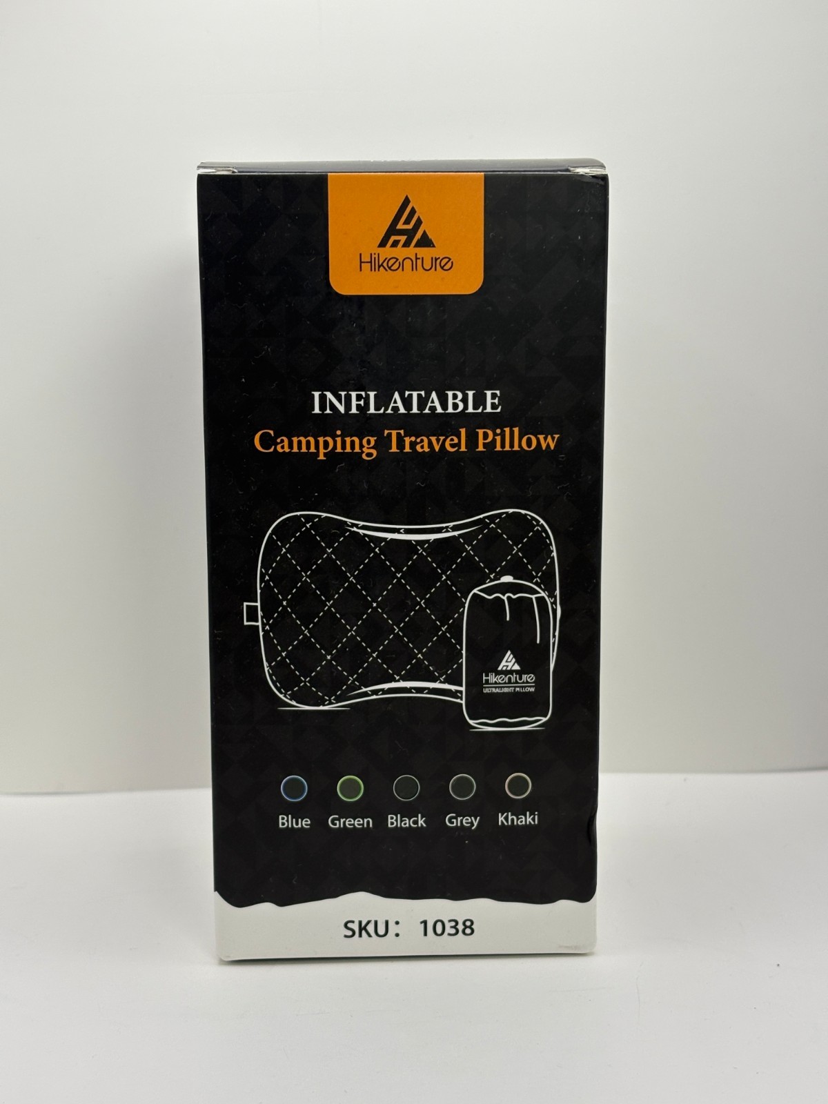 Hikenture Inflatable Camping Travel Pillow Ultralight with Bag Removable Cover N