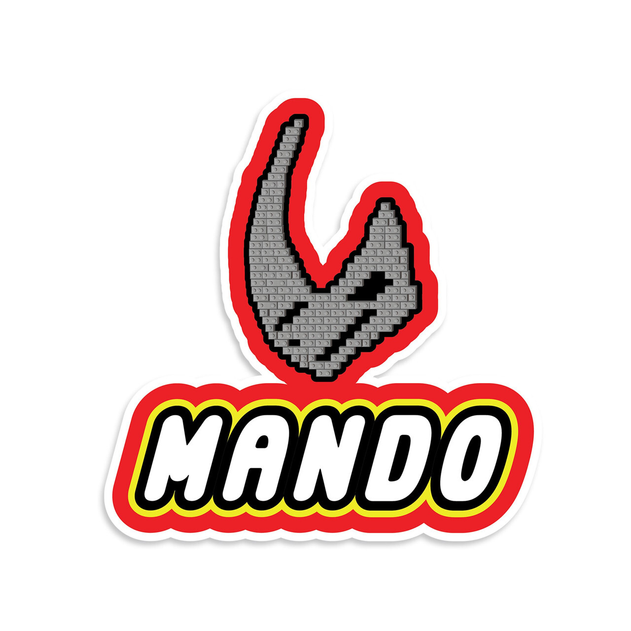 Mandalorian Brick Signet Mashup Vinyl Sticker