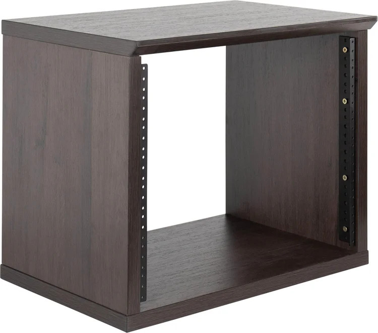 Gator Frameworks Elite 8U Desktop Studio Rack - Dark Walnut Brown