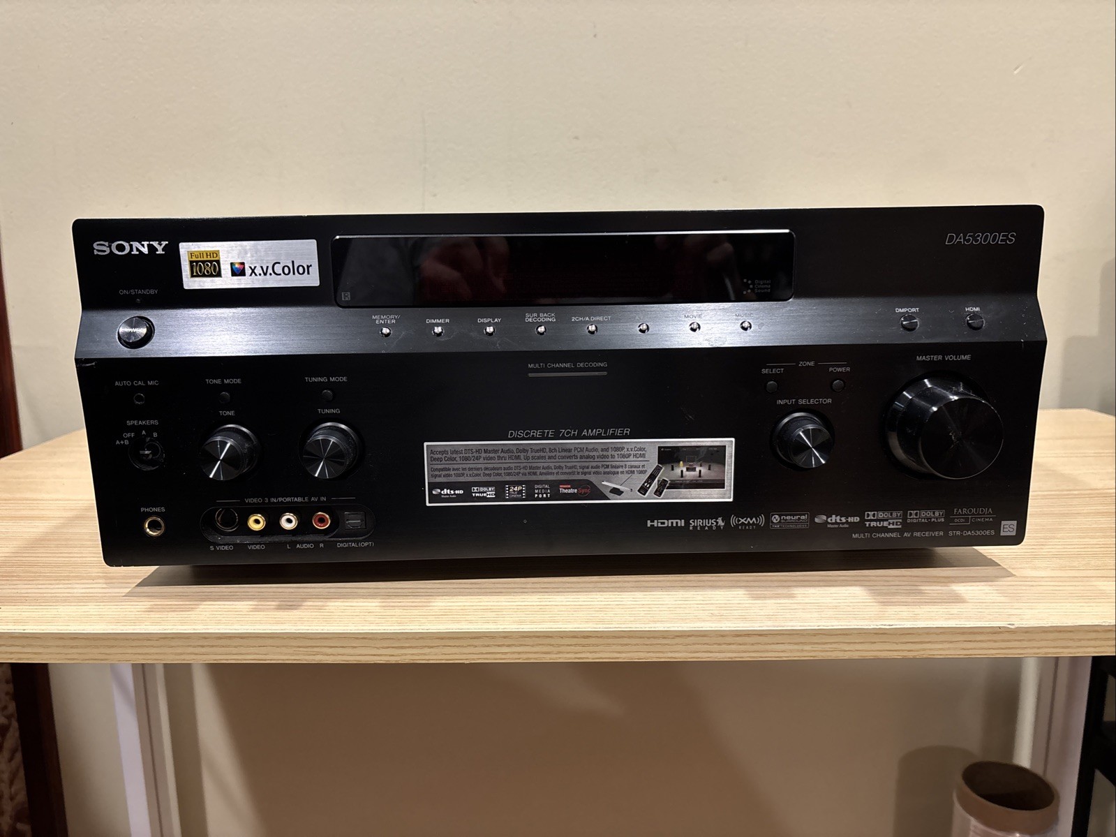 SONY STR-DA5300ES Multi Channel 7.1 AV Receiver Tested Working (No Remote)