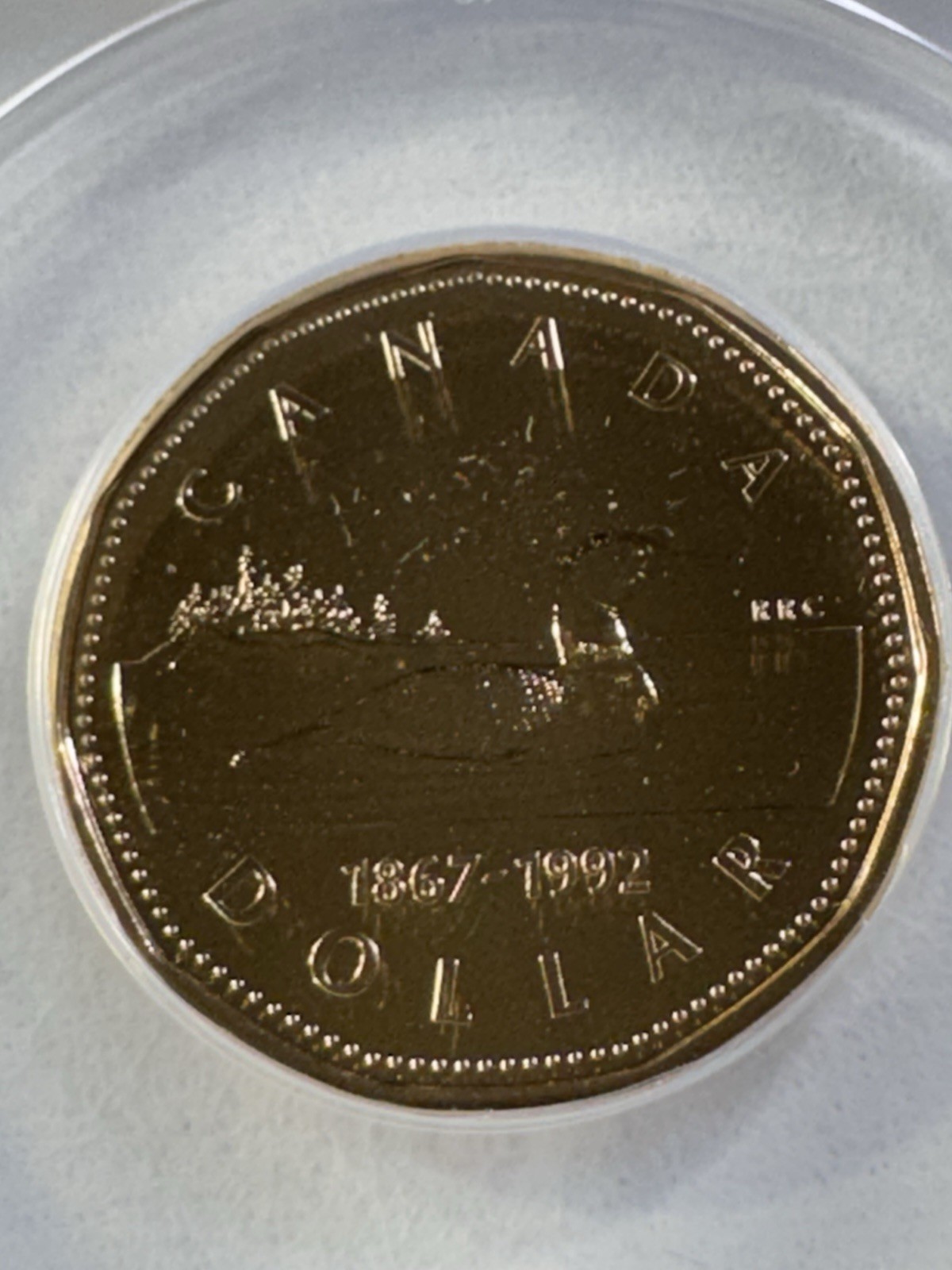 1992 Canada $1 Loonie Graded MS 69 by ANACS