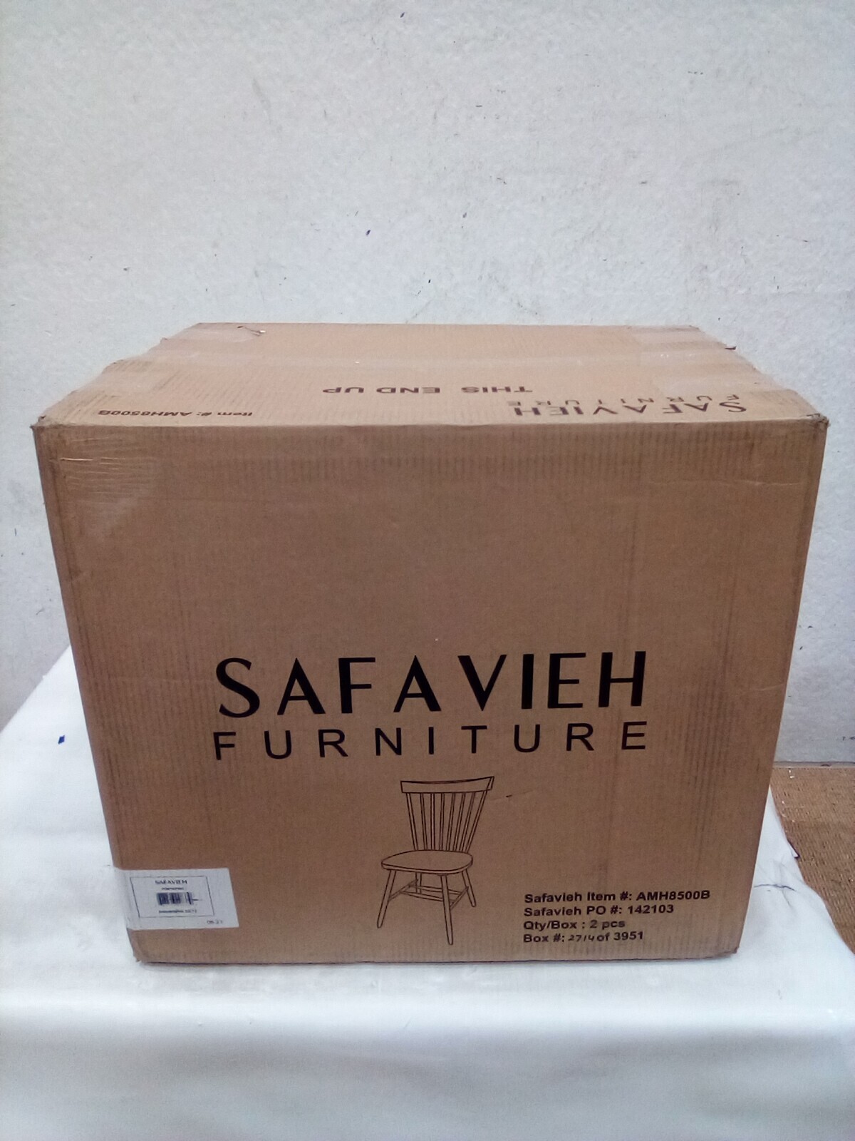 Safavieh PARKER SPINDEL SIDE CHAIR, Reduced Price 2172728416 AMH8500B