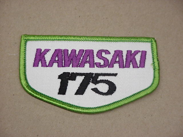 NOS Vintage Kawasaki 175 Patch 3-1/2" x 2"