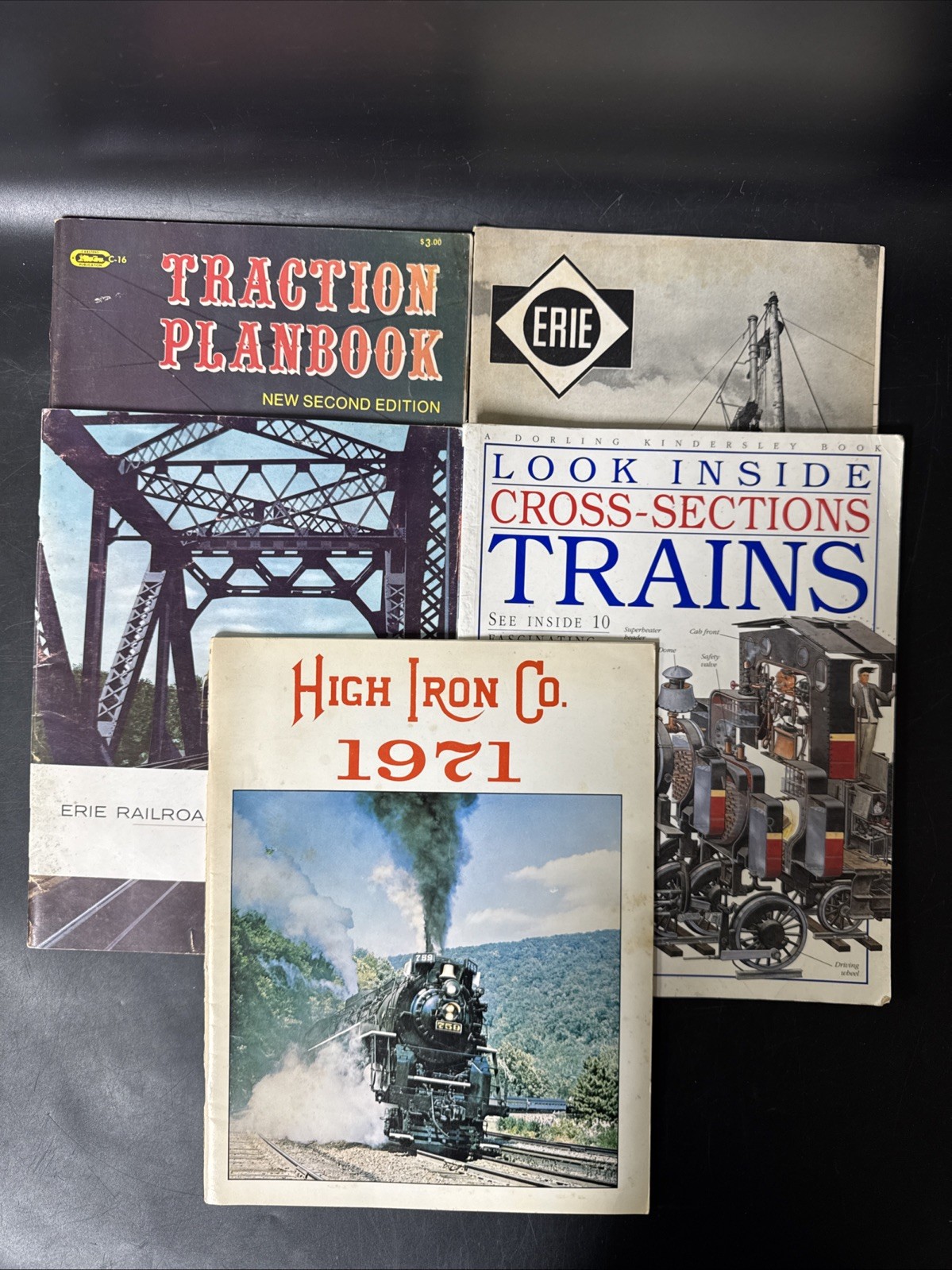 Vintage Various Magazines About Trains/ Lot Of 5