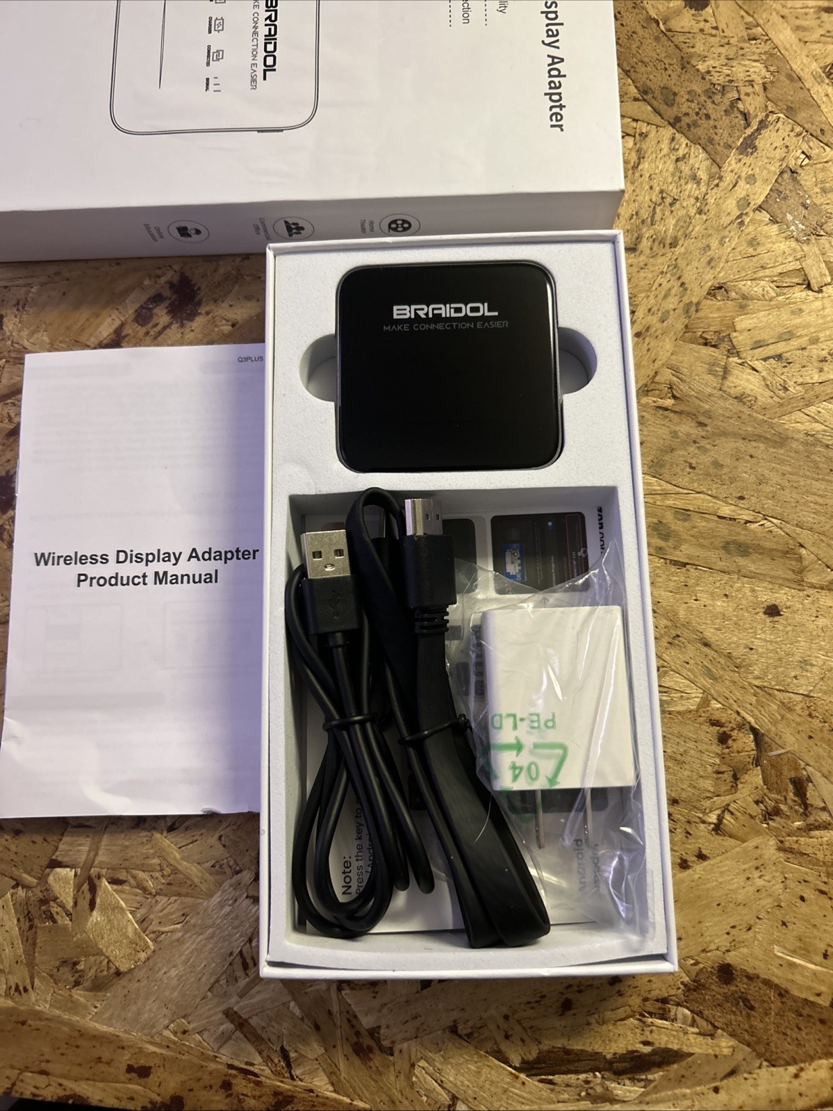 BRAIDOL Upgraded Wireless HDMI Display Dongle Adapter, Transmitter Streaming