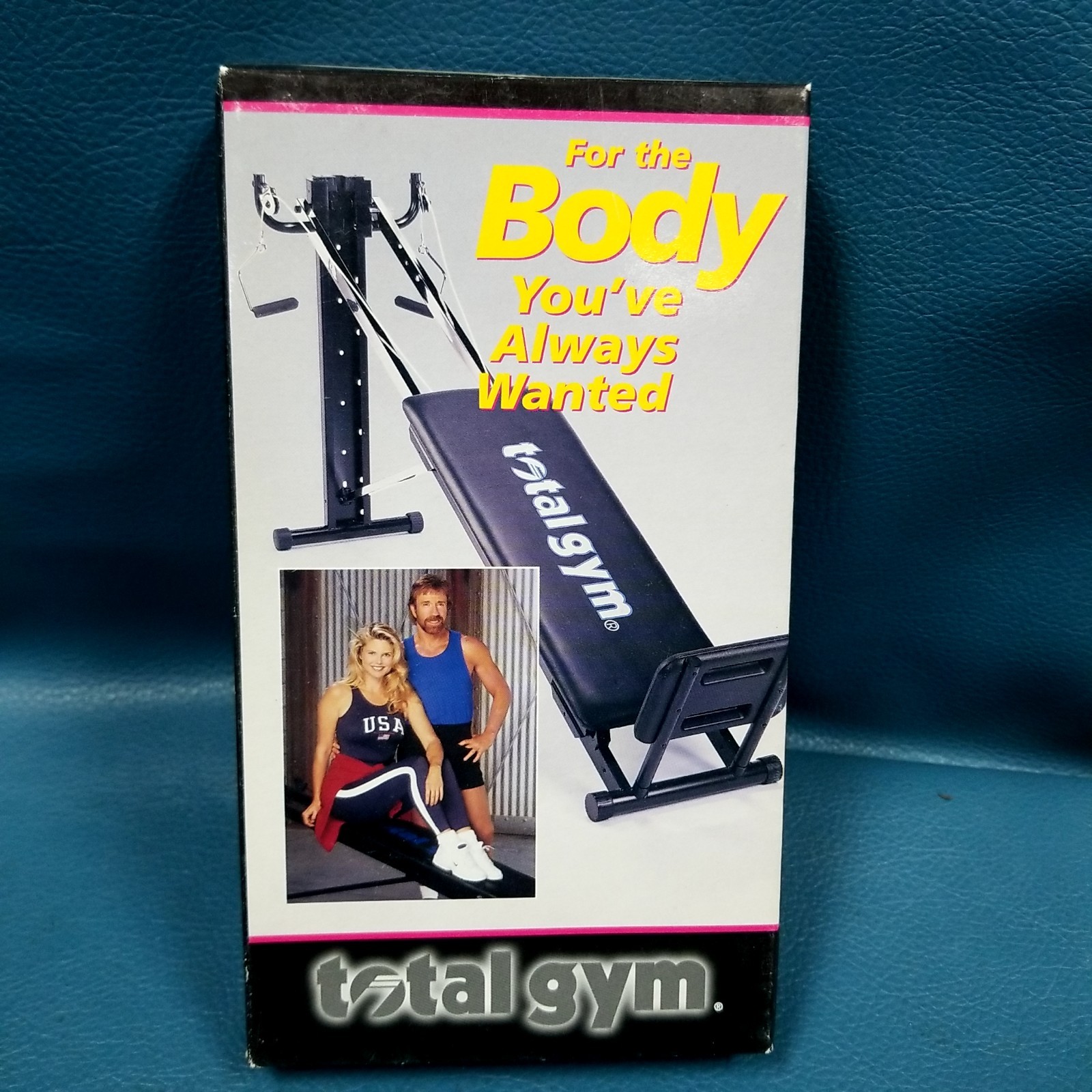Rare Chuck Norris Christie Brinkley 1999 VHS Tape Total Gym Collectible SL 2020