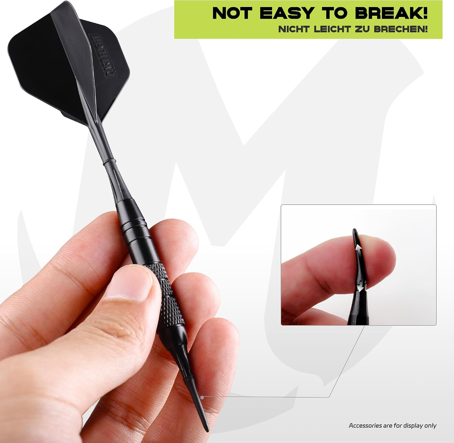 2BA Thread Plastic Tip Dart Points 100 Pcs, Professional Soft Tip Dart Point