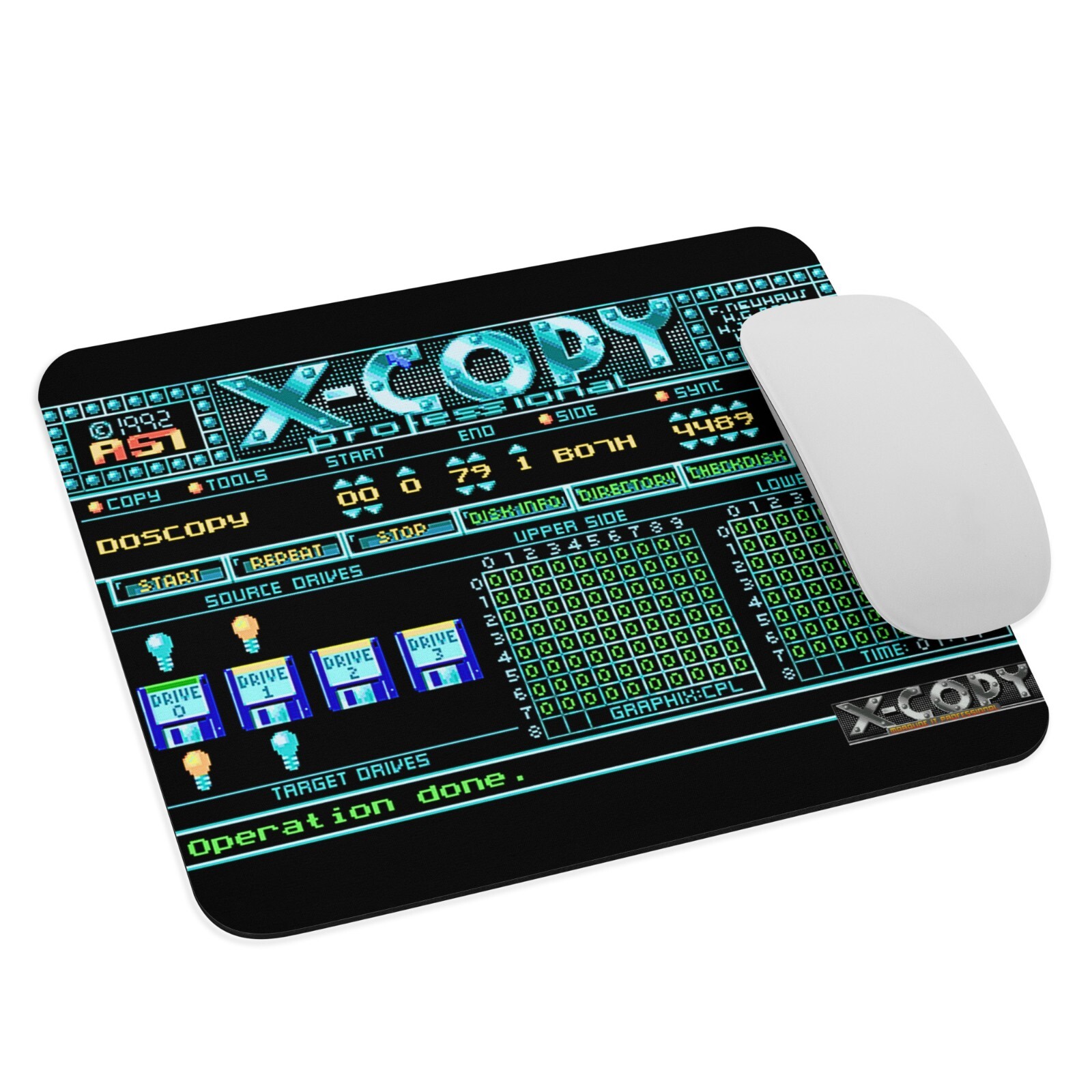 Amiga 2000 X-COPY Mouse Pad NEW 9.5" x 7.75" Non Slip Gaming Laptop PC.