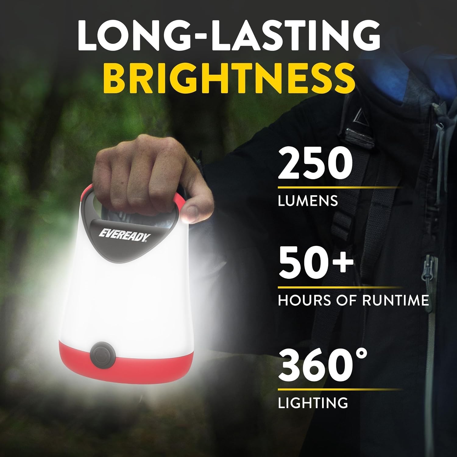 Durable Handheld LED Lantern X-250 - 100 Hour Runtime, Ideal for Power Outages