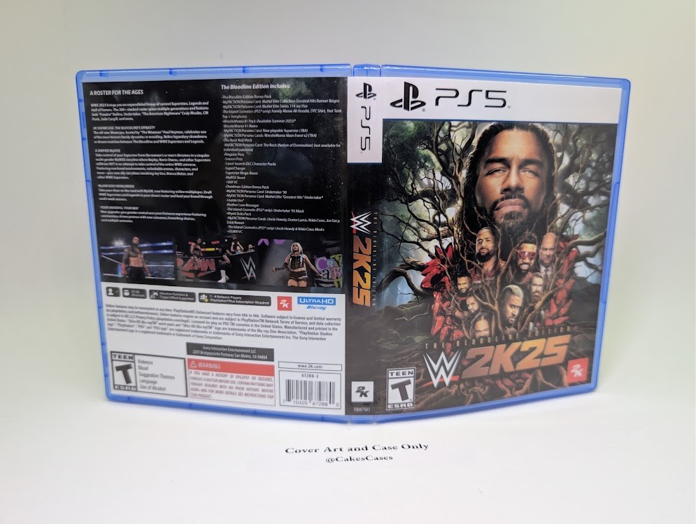 WWE 2K25 Bloodline Edition - PS5 Empty Case (No Game)
