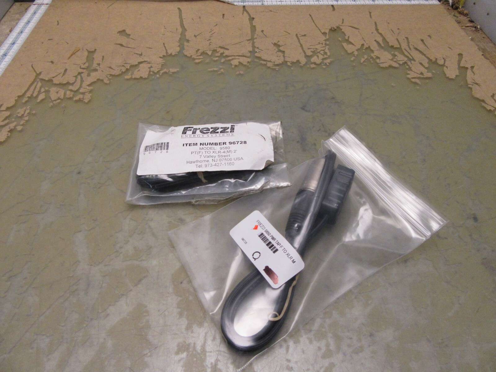 Lot of 2 Frezzi 9850 Power Tap Female to XLR Male Adapter Cable [3*N-35]