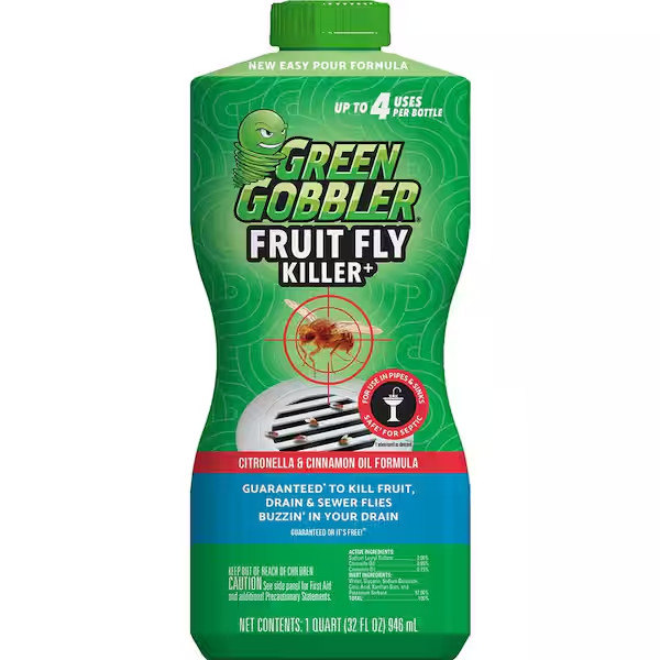 Green Gobbler Fruit Fly and Drain Fly Killer Gel Treatment - 32 oz