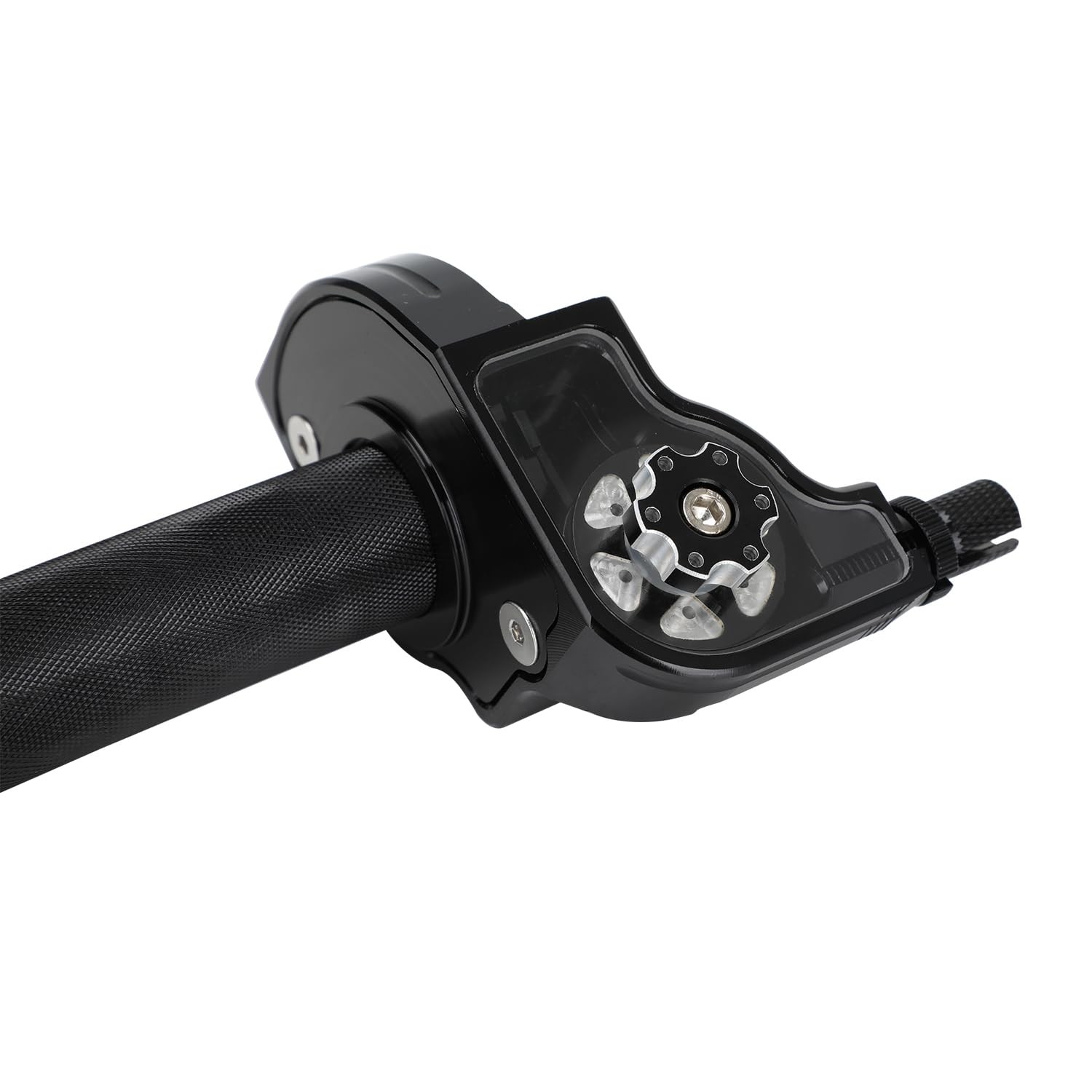 Motorcycle Throttle Assembly,7/8" 22mm Twist Throttle Grips With Rotating Sha...