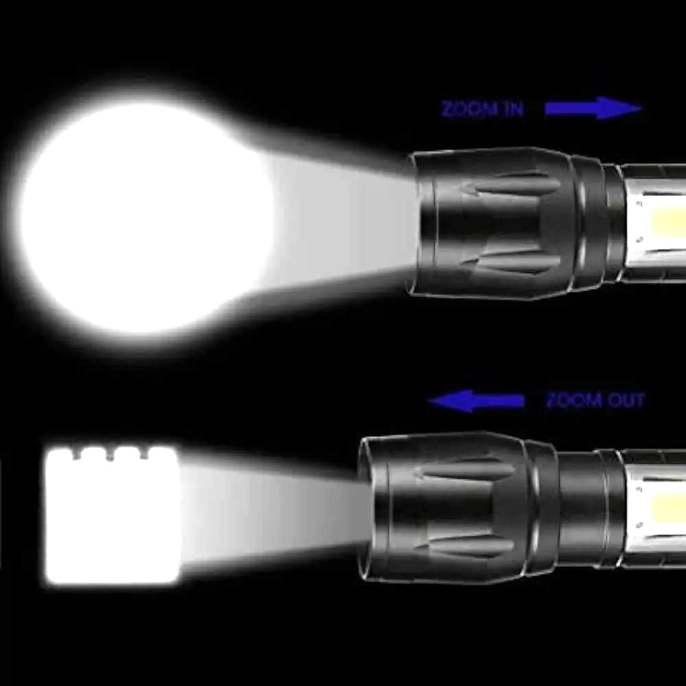 Mini Handheld Flashlight USB Charging XPE, COB Light Energy Efficient Waterproof