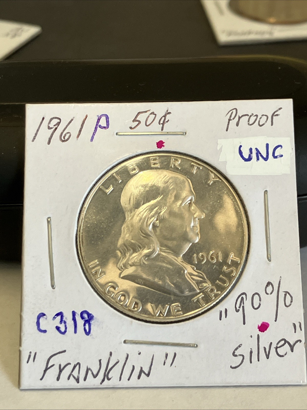 1961 P Franklin Half Dollar Proof 90% Silver