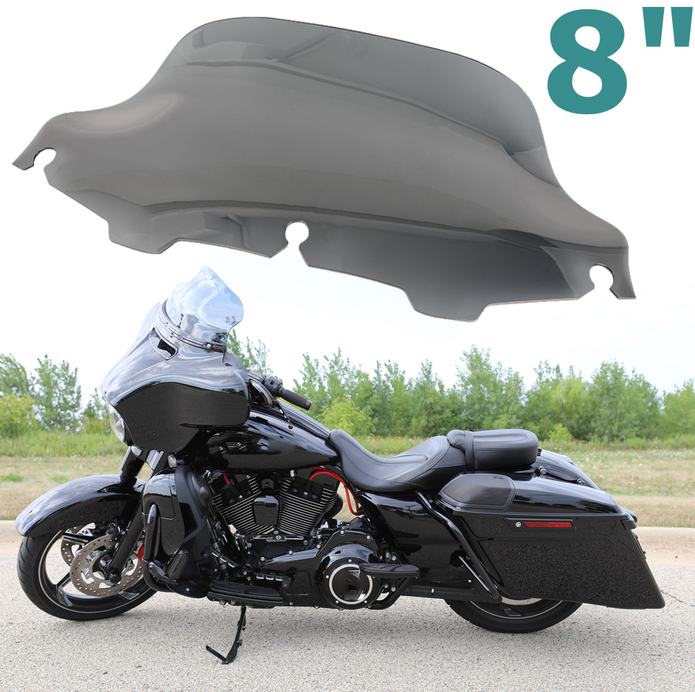 For Harley Davidson Street Glide FLHX 2006-2013 8" Smoke Windshield Windscreen