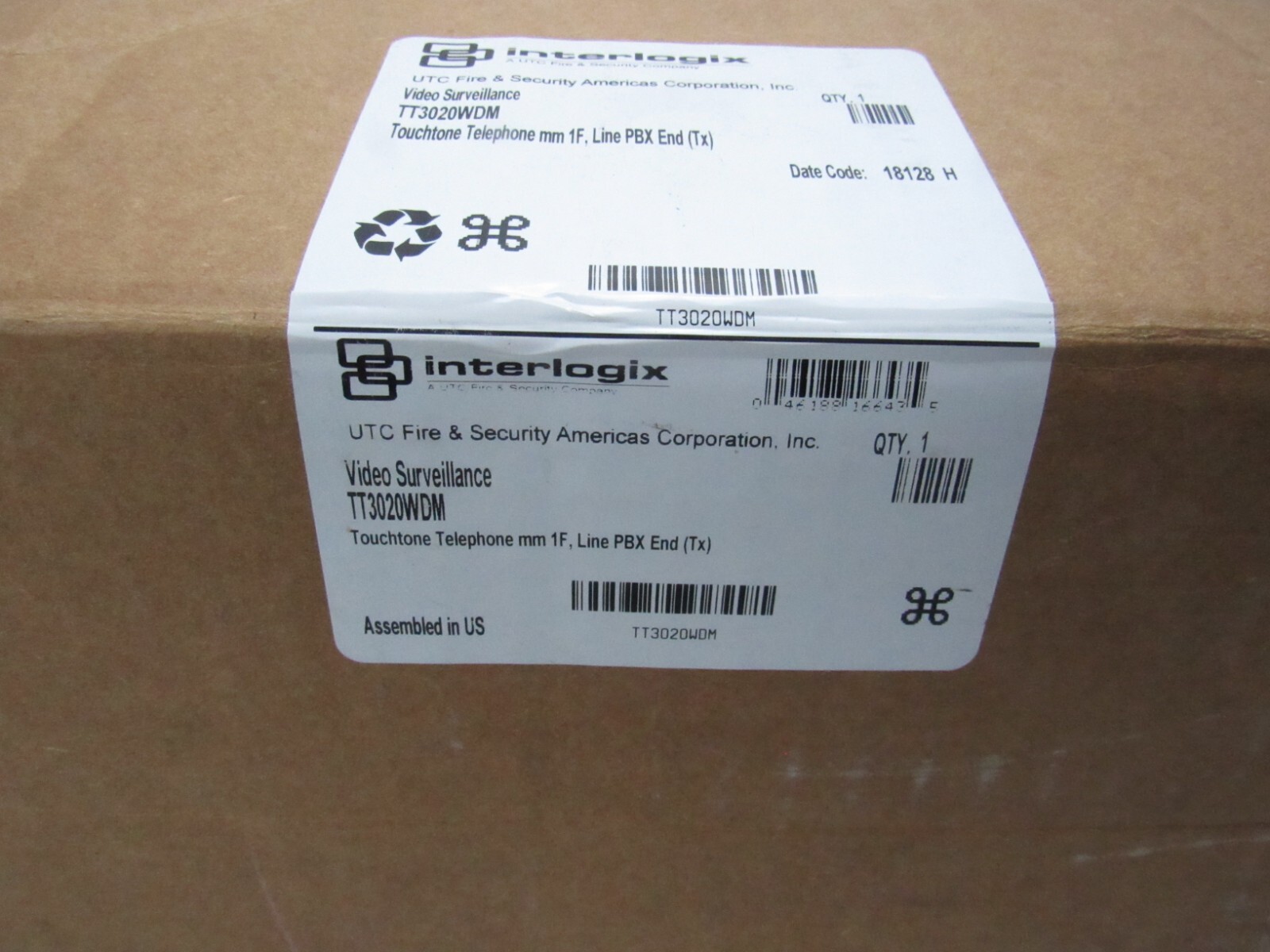 UTC Interlogix TT3020WDM Touchtone Telephone Interface w/POTS Transceiver [CTSL]