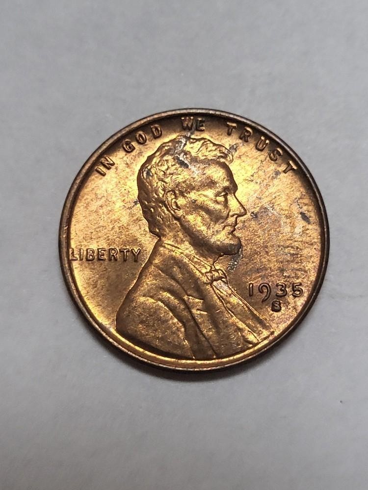 1935 S Lincoln Cent FLASHY UNCIRCULATED !!