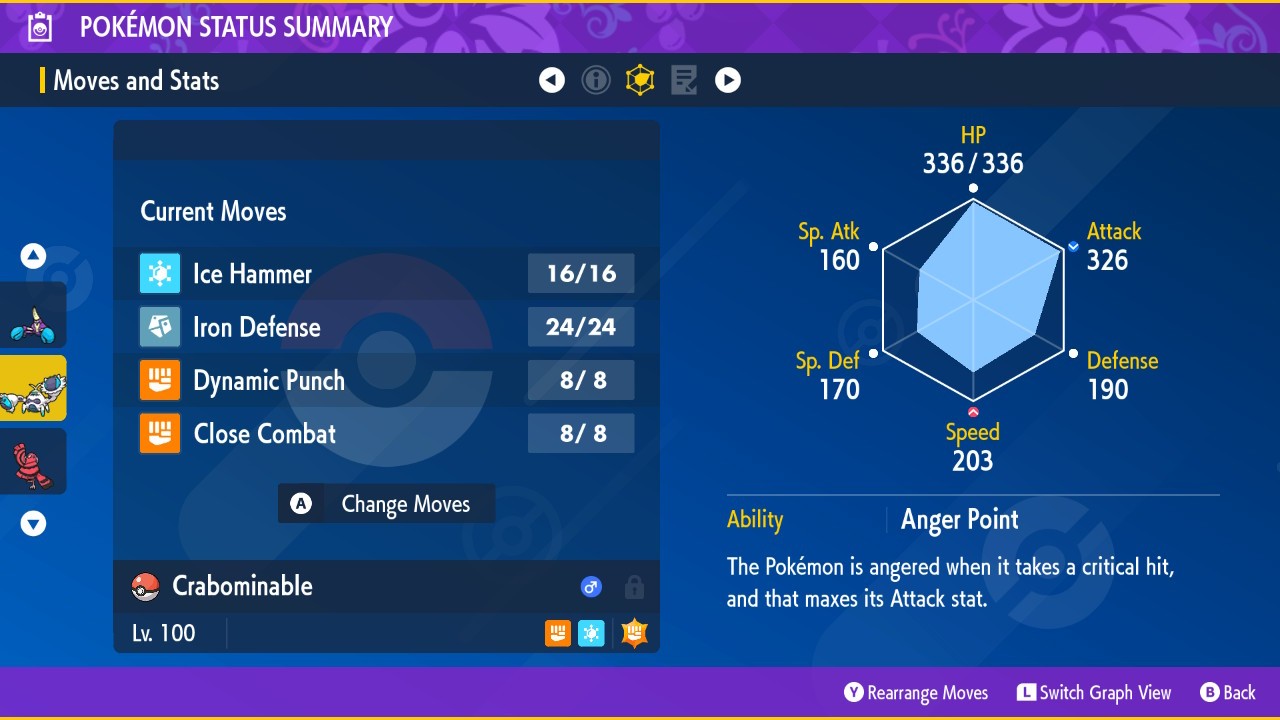Pokemon Scarlet and Violet PSV - Shiny 6IV Crabominable