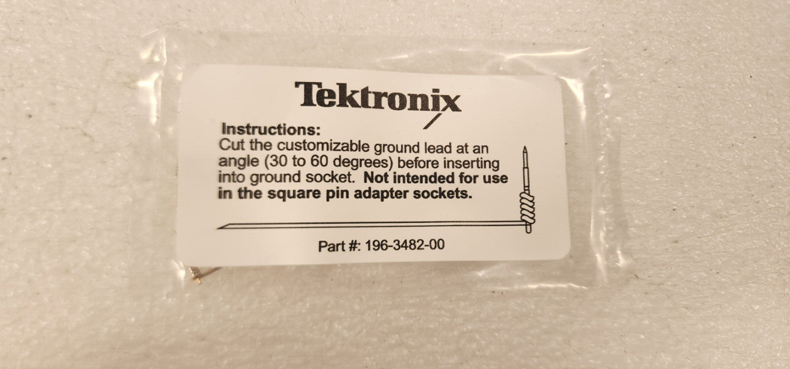 Tektronix 196-3482-00 Customizable Ground Lead Set of 5 New!