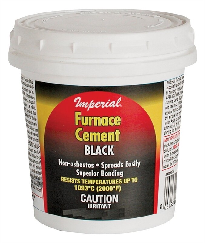 NEW IMPERIAL KK0304 32OZ HIGH HEAT STOVE FIREPLACE BLACK FURNACE CEMENT 5385653