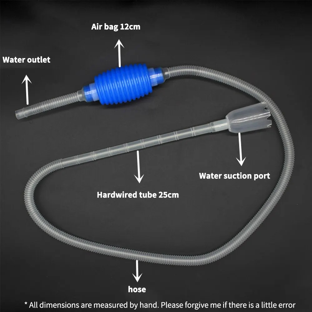 Aquarium Siphon Fish Tank Syphon Vacuum Gravel Water Filter Cleaner Siphon Pump