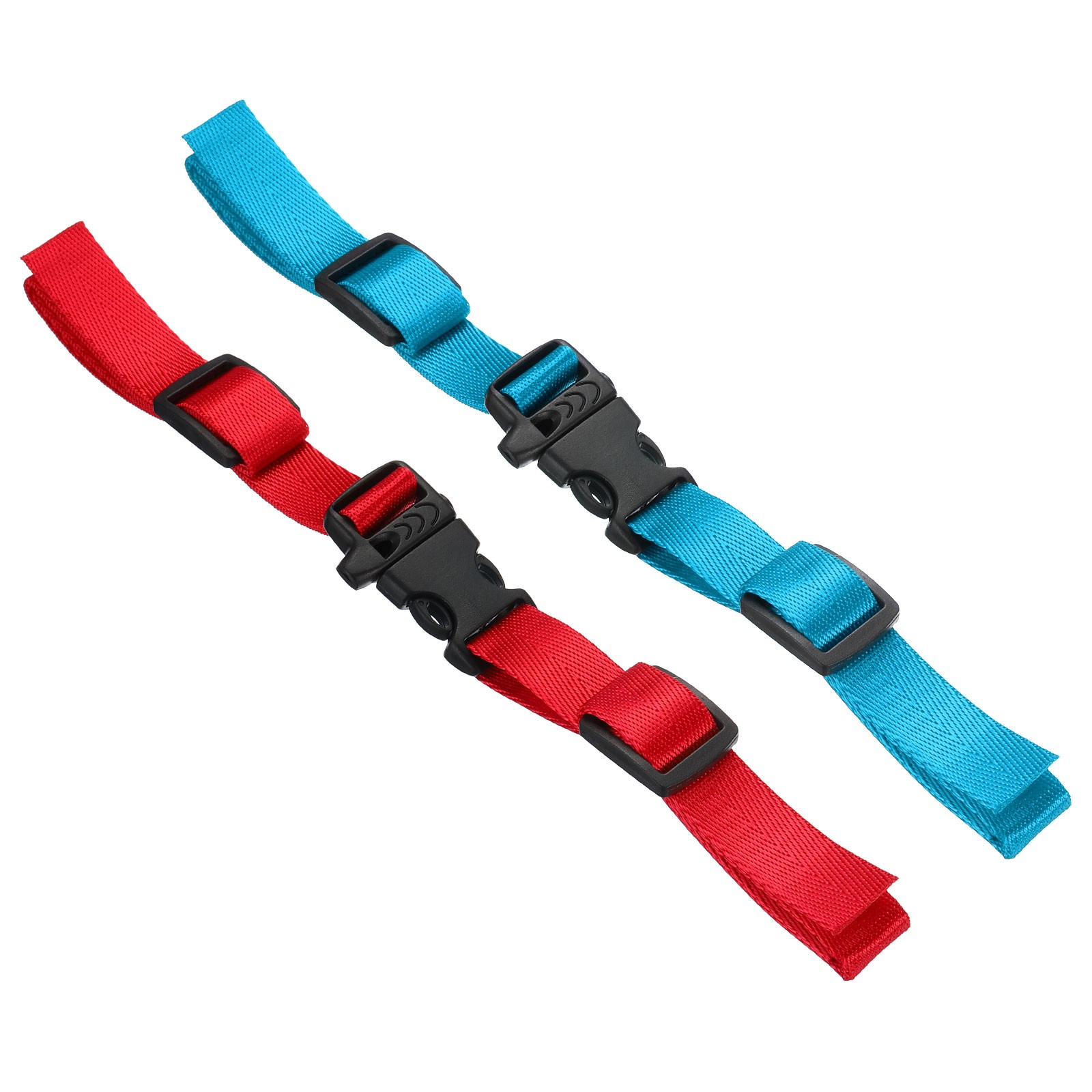 Backpack Belt Strap Set, 2 Pcs Strap with Quick-Release Buckle Red, Blue