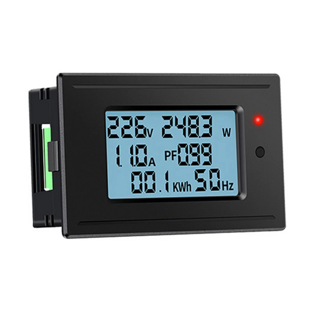 Digital Voltmeter Ammeter AC 5A-20A 100A 6-in-1 Multifunction Tester LCD Meter