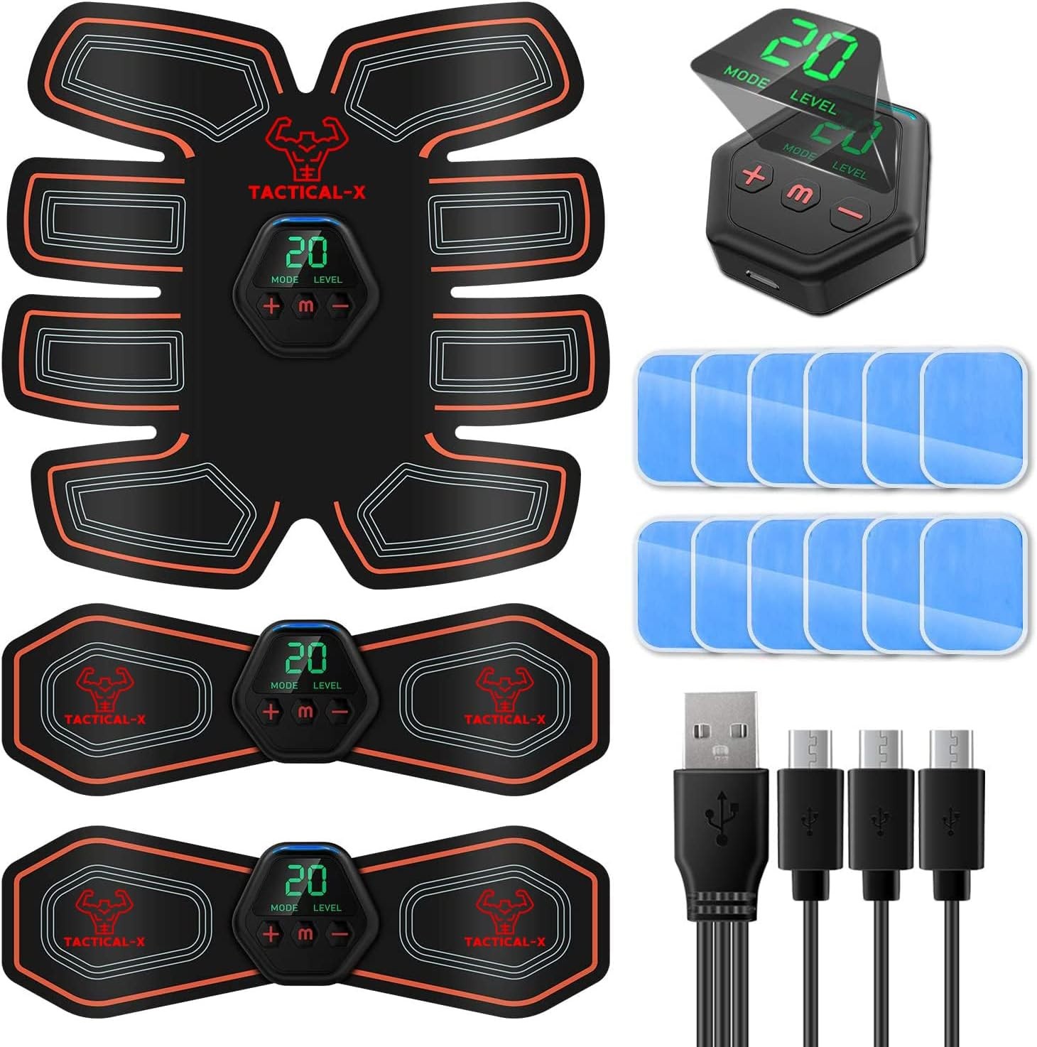 Tactical X Abs Stimulator Military Grade, Vital Flex Core Ab Stimulator Military