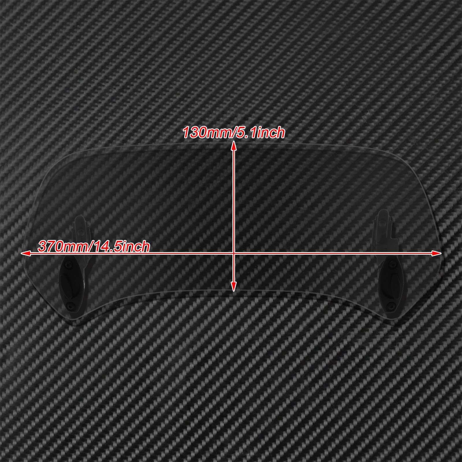 Motorcycle Clip On Adjustable Windshield Windscreen Extension Air Deflector