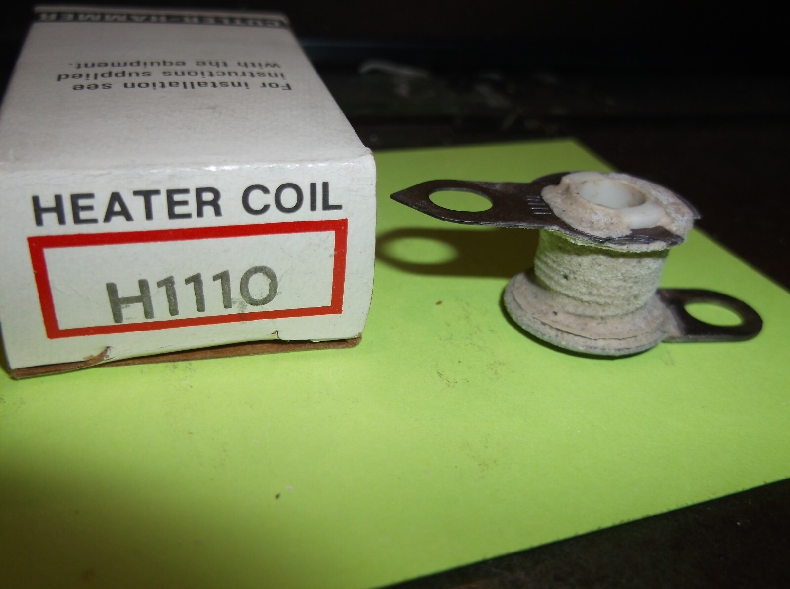 NIB CUTLER HAMMER H1110 THERMAL OVERLOAD HEATER COIL ELEMENT (BIN58)
