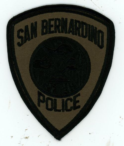 CALIFORNIA CA SAN BERNARDINO POLICE SUBDUED SWAT STYLE SHOULDER PATCH SHERIFF