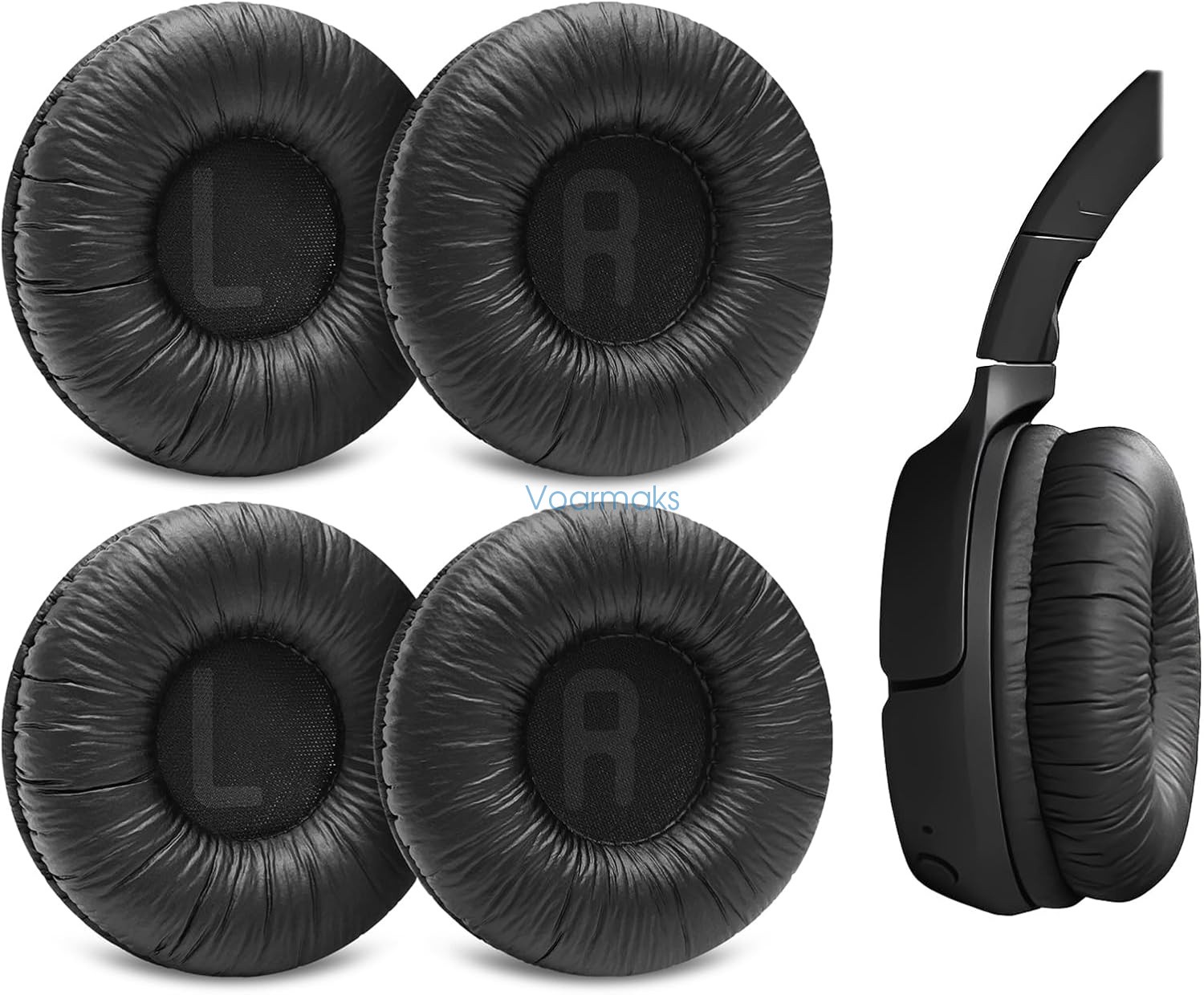 4-Pack Wrinkled Ear Pads for JBL Tune 510BT,520BT,450BT,460BT,500BT Headphones