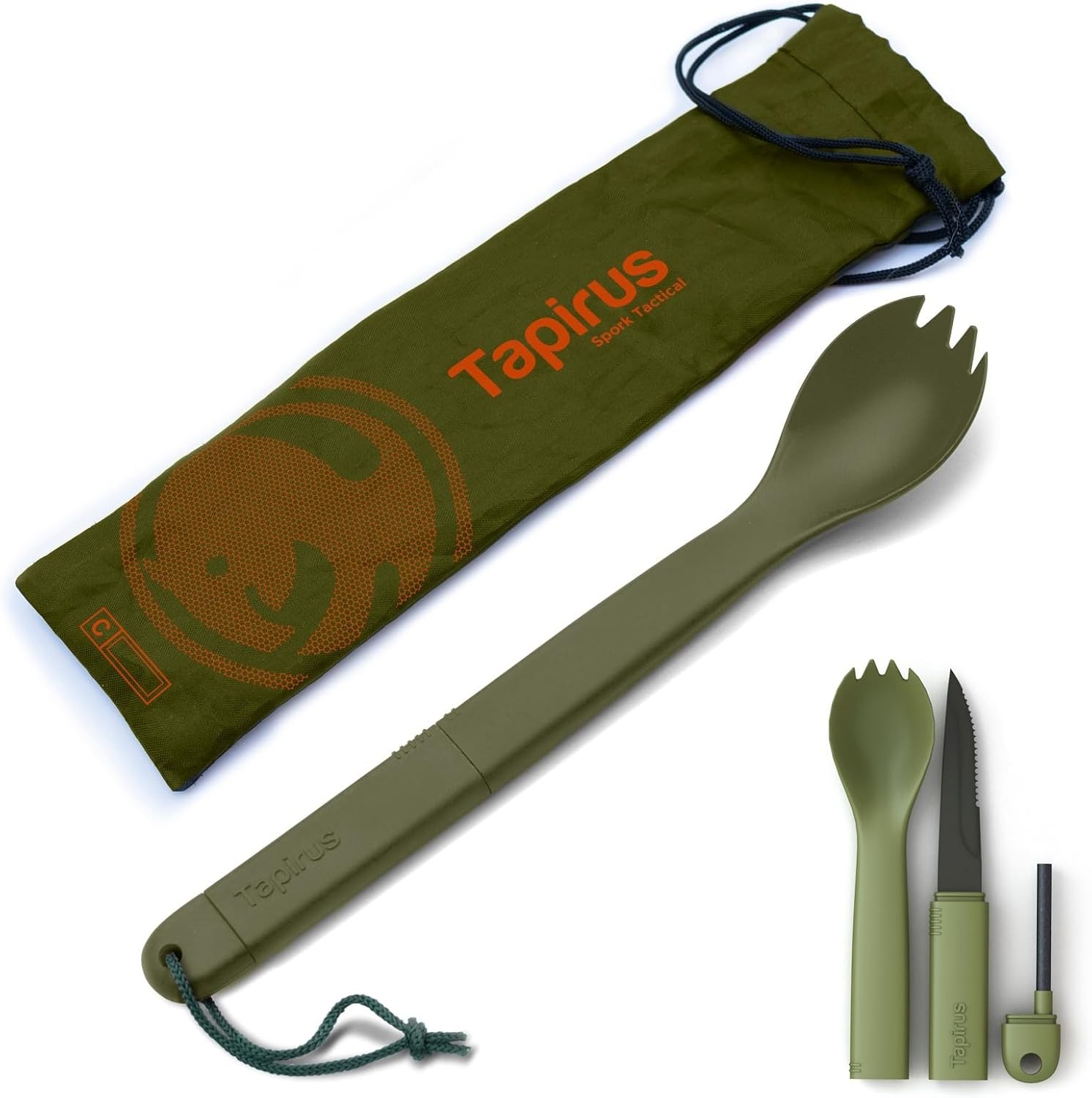 BPA Free Multipurpose Spoon Fork Knife Outdoor Backpacking Hiking Cutlery Gear