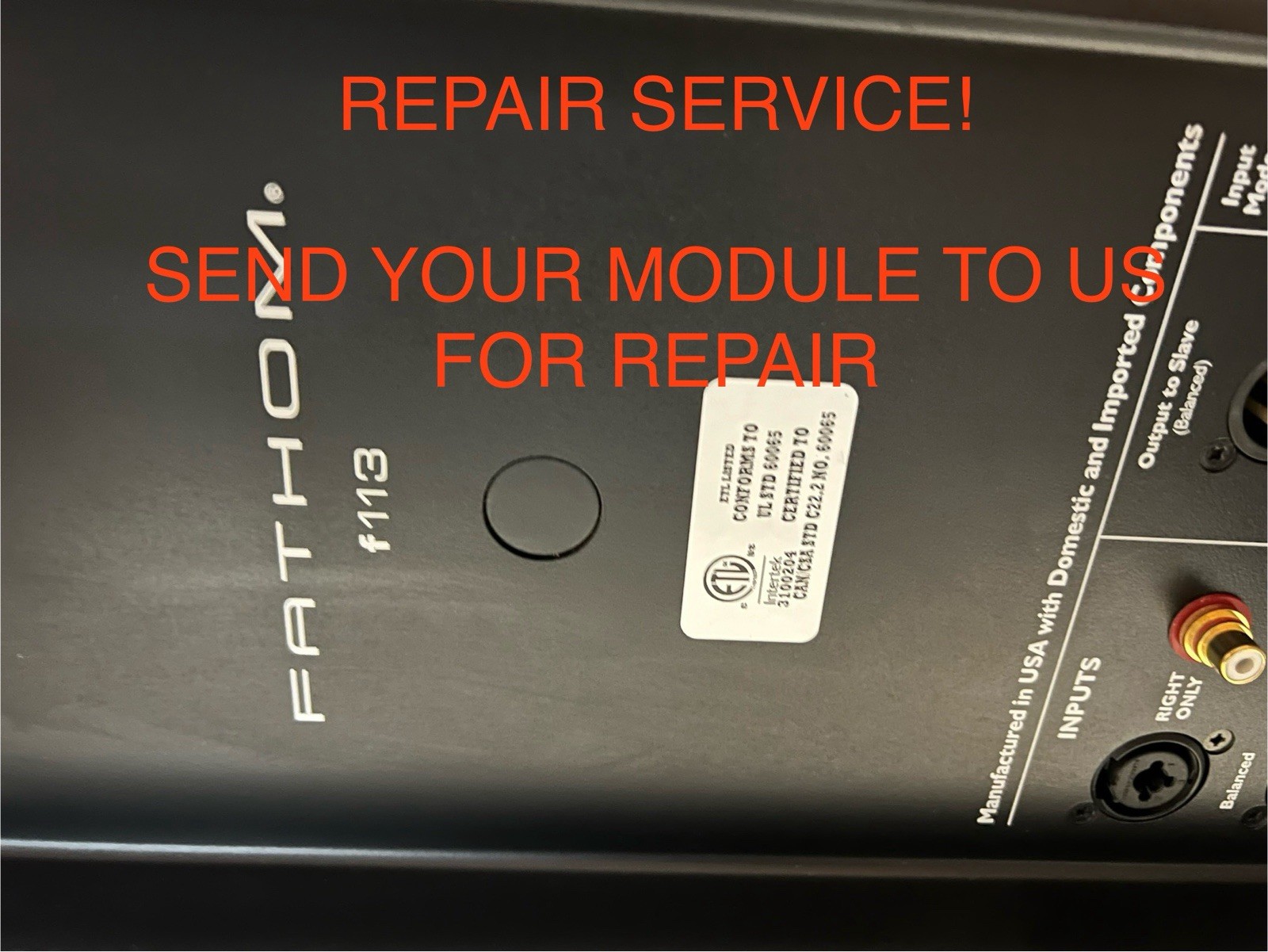 Repair Service For JL Audio Fathom Version 1 f113 Module