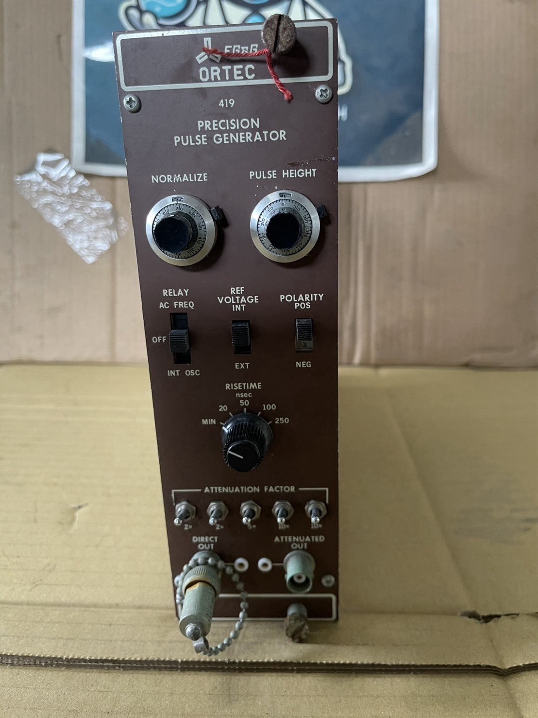 EG&G ORTEC 419 Precision Pulse Generator NIM Module Untested As-Is
